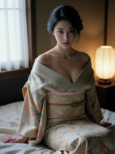 AI-generated Japanese woman in traditional kimono — cultural AI character for immersive chat